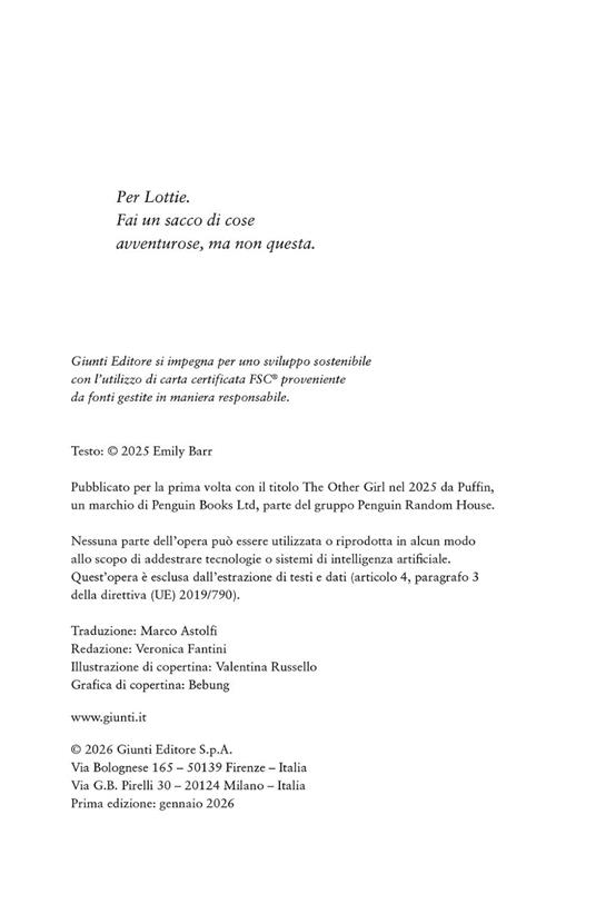 The other girl. Ediz. italiana - Emily Barr - 3
