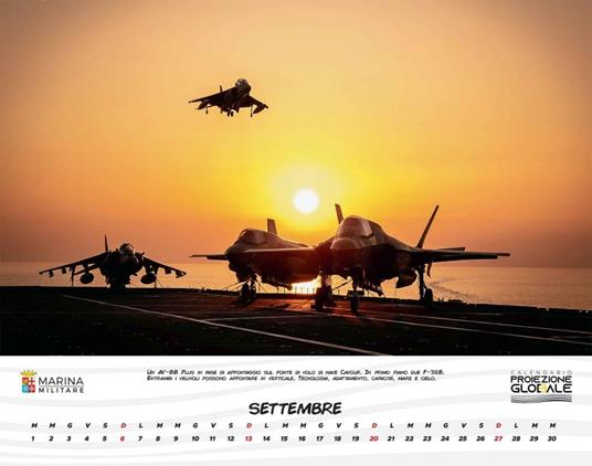 Marina Militare. Proiezione globale. Calendario 2026 da parete - 5