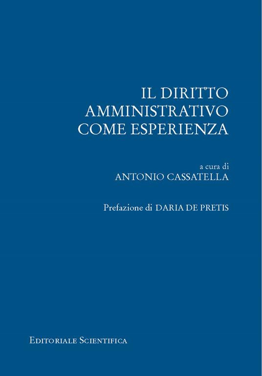 Il diritto amministrativo come esperienza - copertina