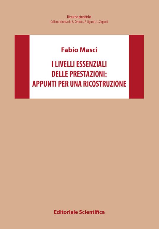 I livelli esistenziali delle prestazioni: appunti per una ricostruzione - Fabio Masci - copertina