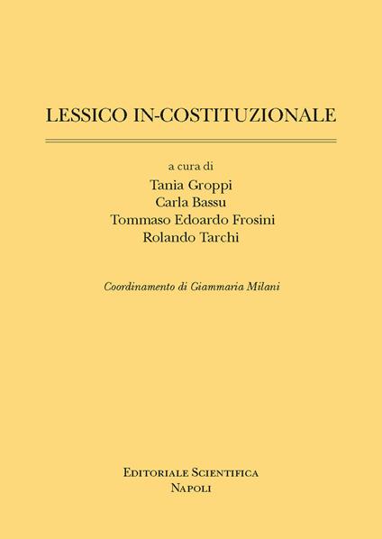 Lessico in-costituzionale - copertina