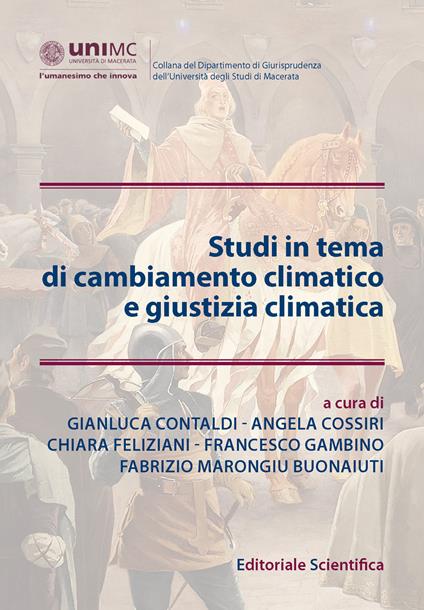 Studi in tema di cambiamento climatico e giustizia climatica - copertina