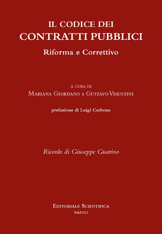 Il codice dei contratti pubblici. Riforma e correttivo - copertina