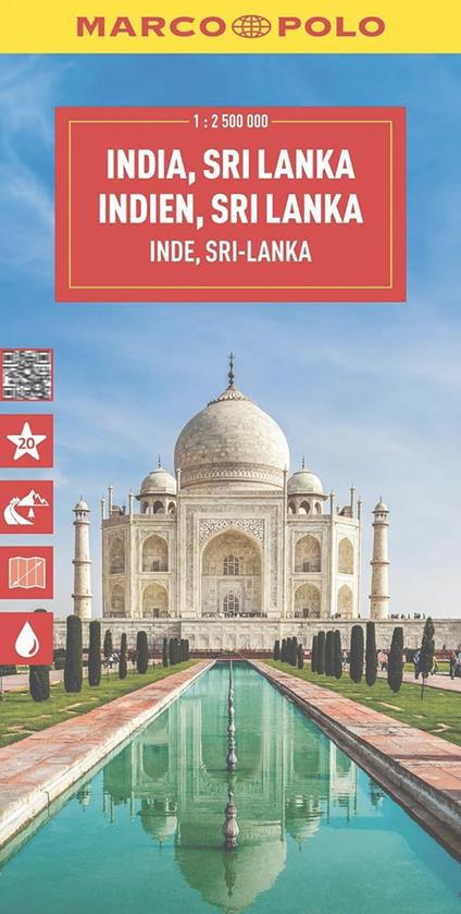 India, Sri Lanka, Nepal, Bangladesh 1:2.500.000 - copertina