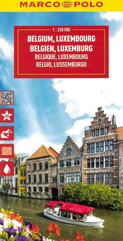 Belgio e Lussemburgo 1:250.000. Ediz. multilingue - copertina