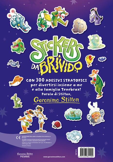 Stickers da brivido. Con 300 adesivi stratopici. Ediz. a colori - Geronimo Stilton - 2