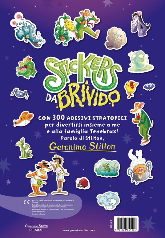Stickers da brivido. Con 300 adesivi stratopici. Ediz. a colori - Geronimo Stilton - 2