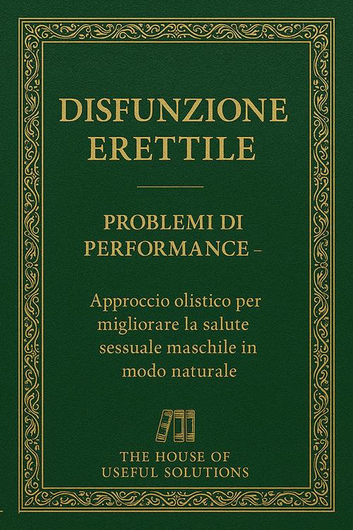 Disfunzione erettile. Problemi di performance. Approccio olistico per migliorare la salute sessuale maschile in modo naturale - The House of useful solution - ebook