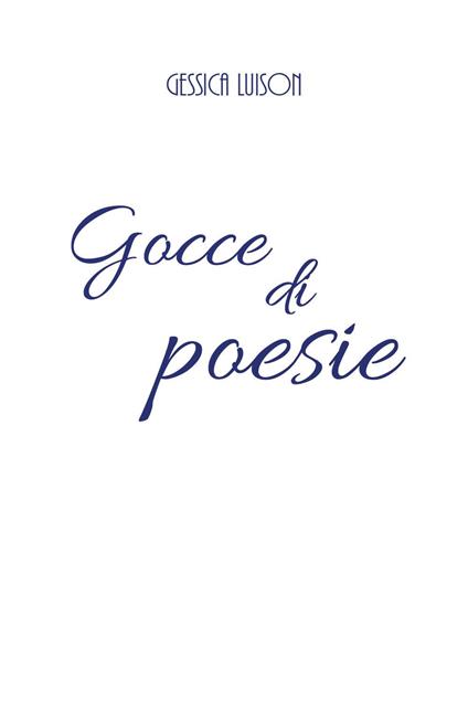 Gocce di poesie - Gessica Luison - copertina