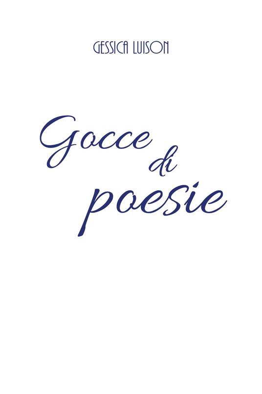 Gocce di poesie - Gessica Luison - copertina