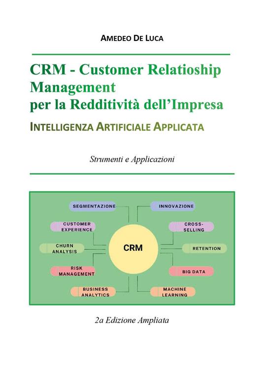 CRM. Customer relationship management per la reddività dell'impresa. Intelligenza artificiale applicata - Amedeo De Luca - copertina