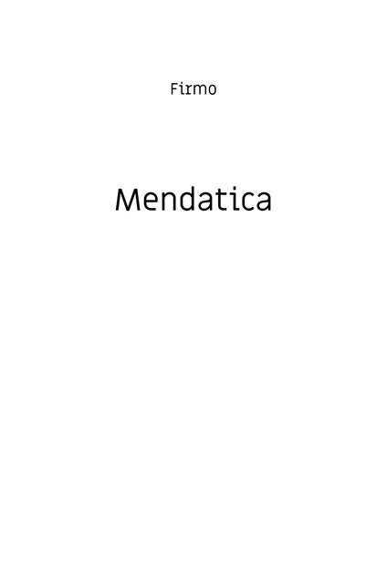 Mendatica - Firmo - copertina