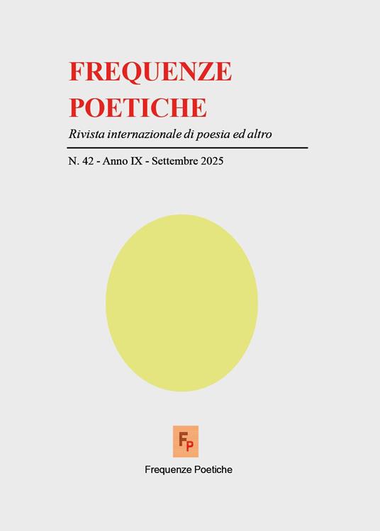 Frequenze poetiche. Rivista internazionale di poesia ed altro (2025). Vol. 42 - Giorgio Moio - copertina