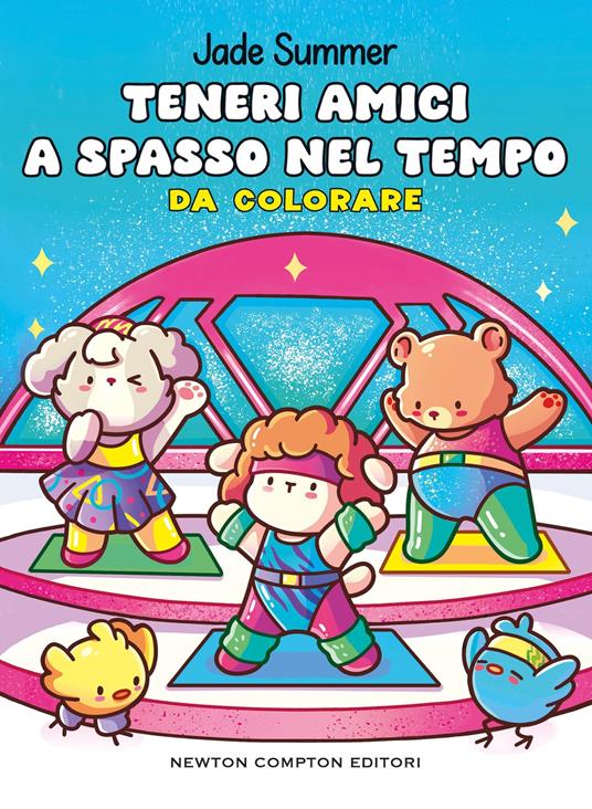 Teneri amici a spasso nel tempo. Da colorare. Ediz. illustrata - Jade Summer - copertina