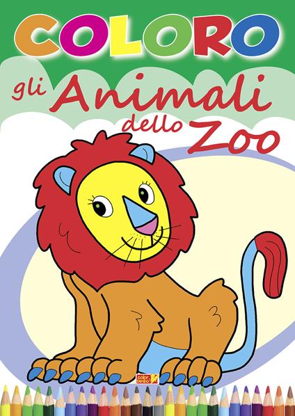 Coloro gli animali dello zoo - copertina