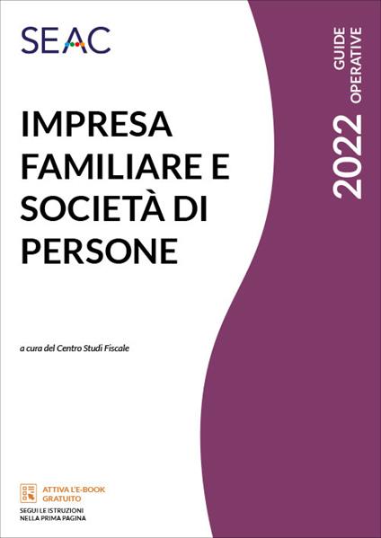 Impresa familiare e società di persona - copertina