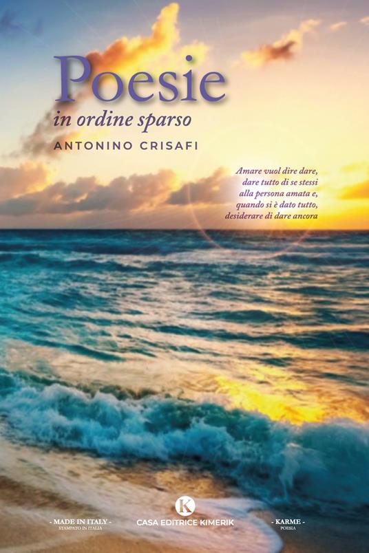 Poesie in ordine sparso - Antonino Crisafi - copertina