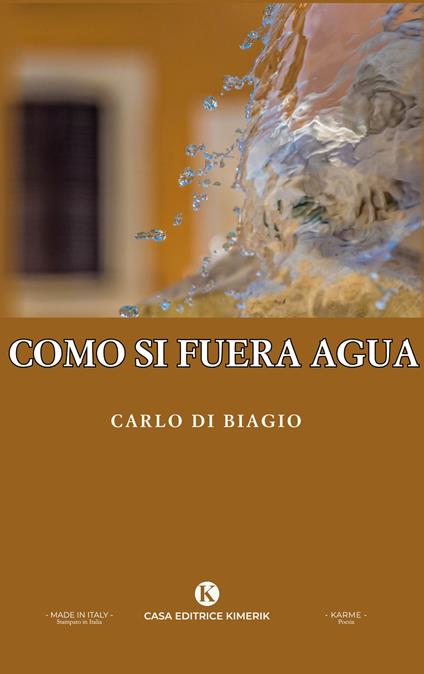 Como si fuera agua - Carlo Di Biagio - copertina