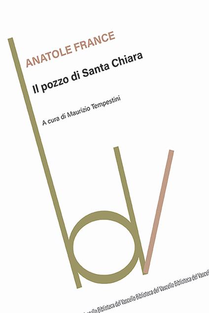 Il pozzo di santa Chiara - Anatole France - copertina
