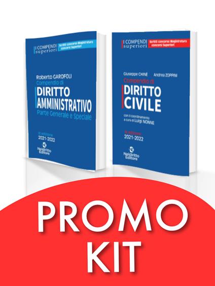 Kit 2 compendi superiori: Compendio superiore di civile+ Compendio superiore di amministrativo. Nuova ediz. - copertina