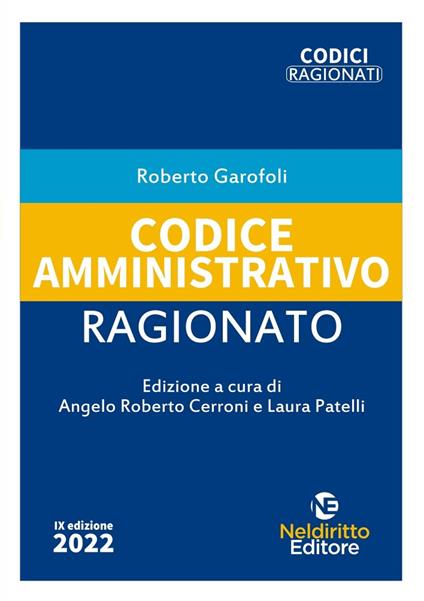 Codice amministrativo ragionato - Roberto Garofoli - copertina