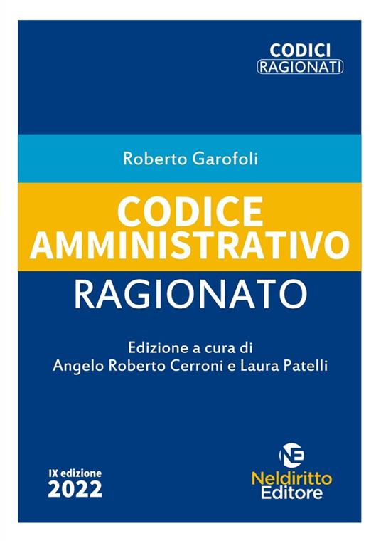 Codice amministrativo ragionato - Roberto Garofoli - copertina