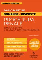  Domande e risposte di procedura penale. Simula l'esame e testa la tua preparazione