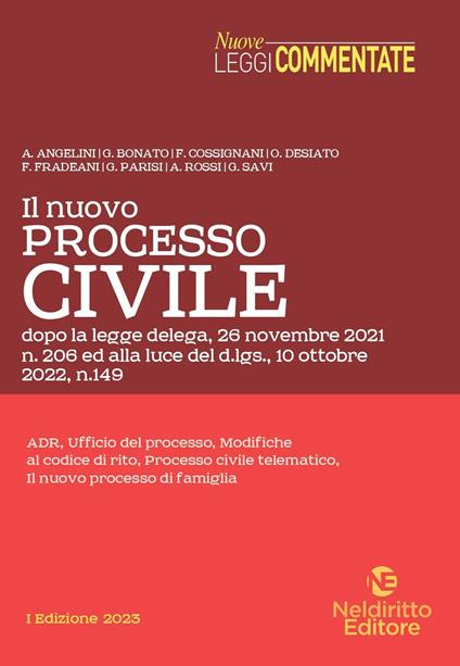 Il nuovo processo civile, alla luce del d.lgs. 10 ottobre 2022, n. 149 - copertina