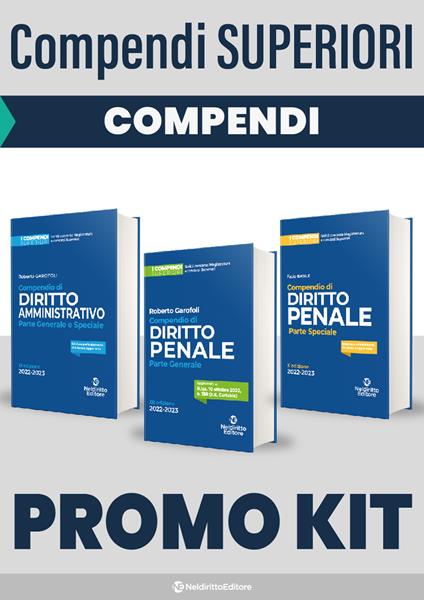 Compendio di diritto amministrativo-Compendio di diritto penale. Parte generale-Compendio di diritto penale. Parte speciale. Kit - copertina