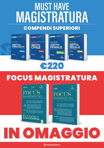 Must have magistratura: Kit 4 compendi superiori + 2 Focus - copertina