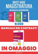 Must have magistratura: Kit 3 Manuali superiori-Manuale Unico dei Contrasti