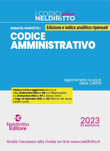 Codice amministrativo - Roberto Garofoli - copertina