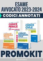 Kit Codici Esame Avvocato 2023: Codice civile-Codice penale e delle leggi penali speciali-Codice di procedura civile-Codice di procedura penale e leggi speciali. Annotati con la giurisprudenza