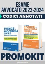 Kit Codici Esame Avvocato 2023: Codice procedura civile annotato con la giurisprudenza-Codice procedura penale
