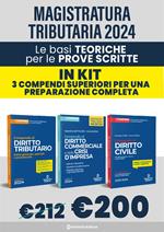 Kit le basi teoriche per la magistratura tributaria: 3 compendi superiori