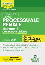 Dispensa di diritto processuale penale. Elementi con parole chiave. Nuova ediz.