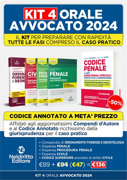 Speciale orale avvocato. Kit e dispense: Compendio-Codici (Penale, Ordinamento forense, Procedura penale, Civile) - Marco Tomassetti - copertina