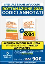 Rottamazione: Codice di procedura penale annotato con la giurisprudenza 2023-2024. Esame Avvocato 2023-2024 + Codice di procedura penale annotato con la giurisprudenza 2023-2024. Esame Avvocato 2024-2025