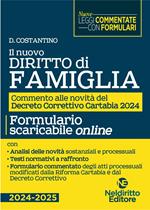 Il nuovo diritto di Famiglia aggiornato al Decreto Correttivo Cartabia D.Lgs. 31 ottobre 2024, n. 164