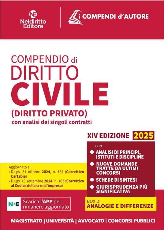 Compendio di diritto civile - copertina