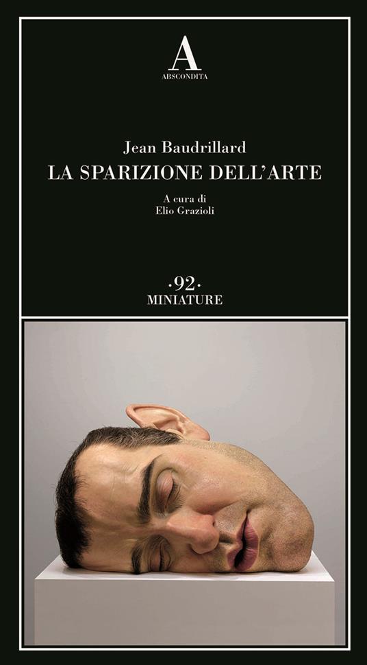 La sparizione dell'arte - Jean Baudrillard - copertina