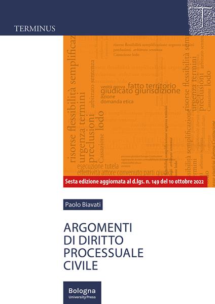 Argomenti di diritto processuale civile - Paolo Biavati - copertina