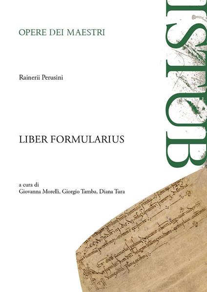 Liber formularius - Rainerii Perusini - copertina