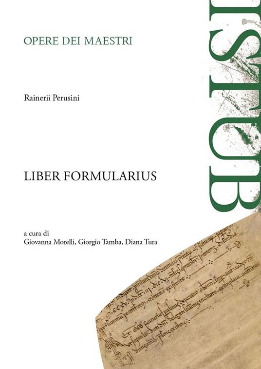 Liber formularius - Rainerii Perusini - copertina