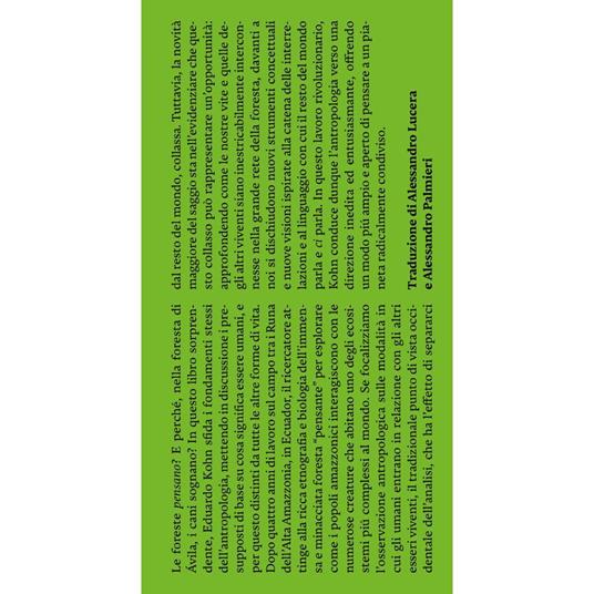Come pensano le foreste. Per un'antropologia oltre l'umano. Nuova ediz. - Eduardo Kohn - 2