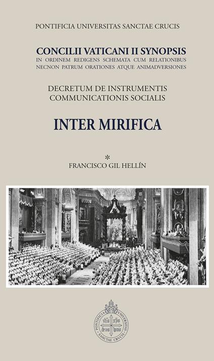 Inter mirifica. Concilli Vaticani II Synopsis. Decretum de instrumentis communicationis socialis - copertina