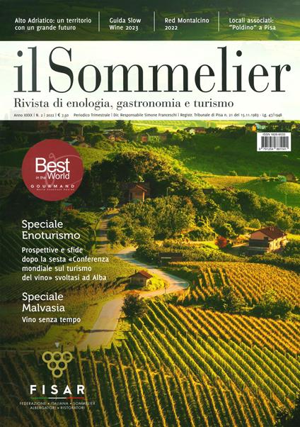 Il sommelier. Rivista di enologia, gastronomia e turismo (2022). Vol. 2 - copertina