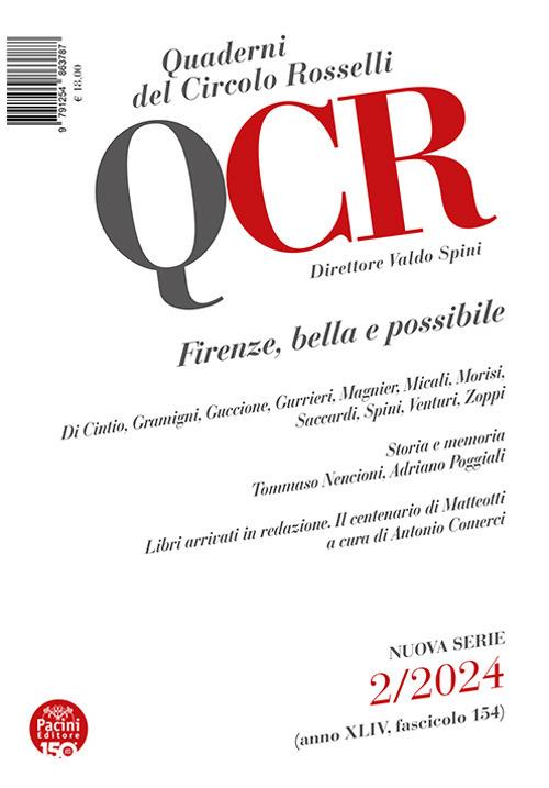 QCR. Quaderni del Circolo Rosselli (2024). Vol. 2: Firenze, bella e possibile - copertina