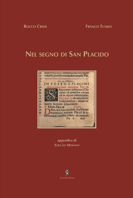 Nel segno di San Placido - Rocco Crimi,Franco Tumeo - copertina