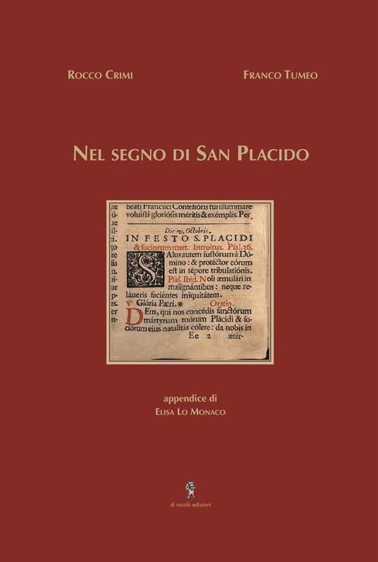 Nel segno di San Placido - Rocco Crimi,Franco Tumeo - copertina